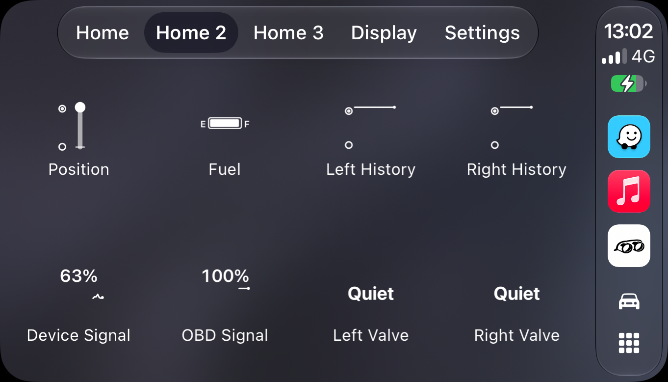 992noise app v1.14 update — CarPlay display